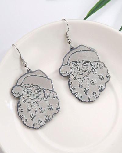 Christmas Santa Steel Earrings