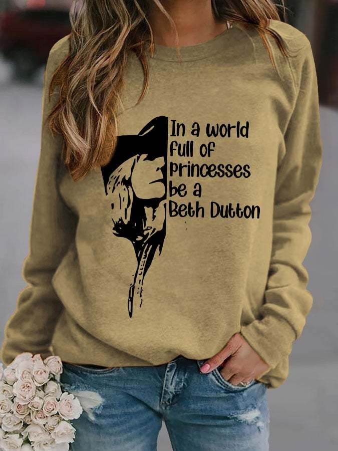 Fashion Print Long Sleeve Sweatshirt