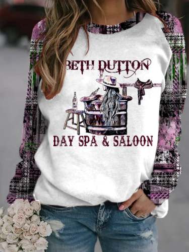Women's Beth Dutton Day Spa And Saloon Casual Sweatshirt