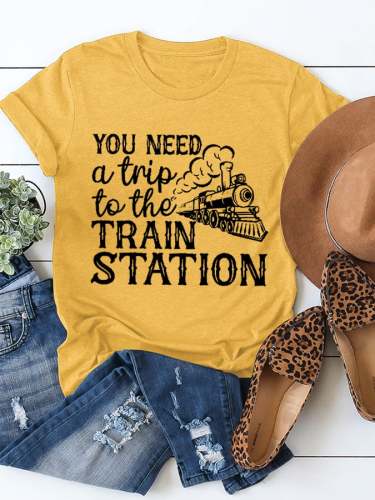 Women's You Need A Trip To The Train Station Classic Tee