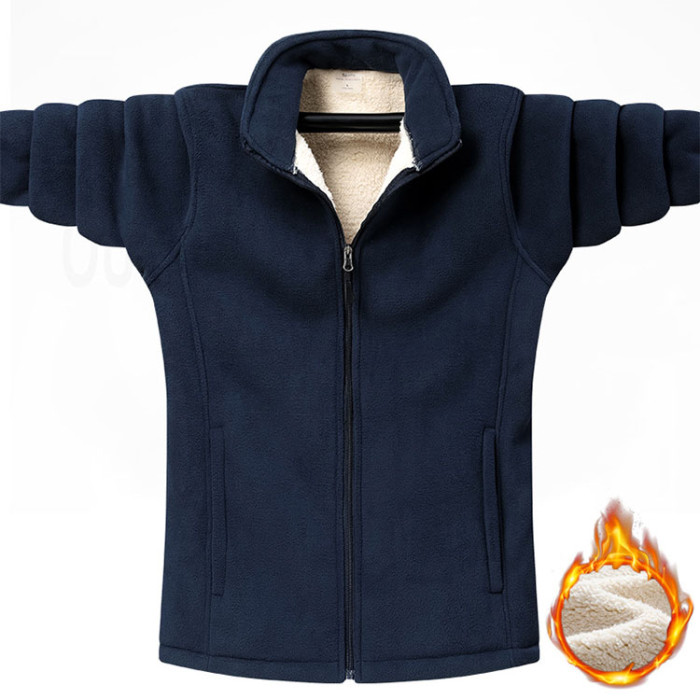 Men‘s Polar Loose Fleece Outdoor Long Sleeve Thickened Sweatshirt