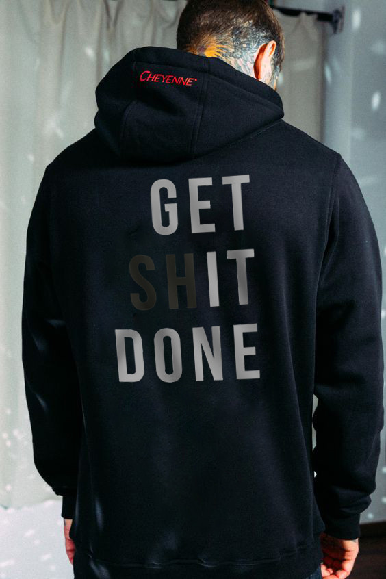 Get Shit Done Men's Fashion Letter Simple Hoodies