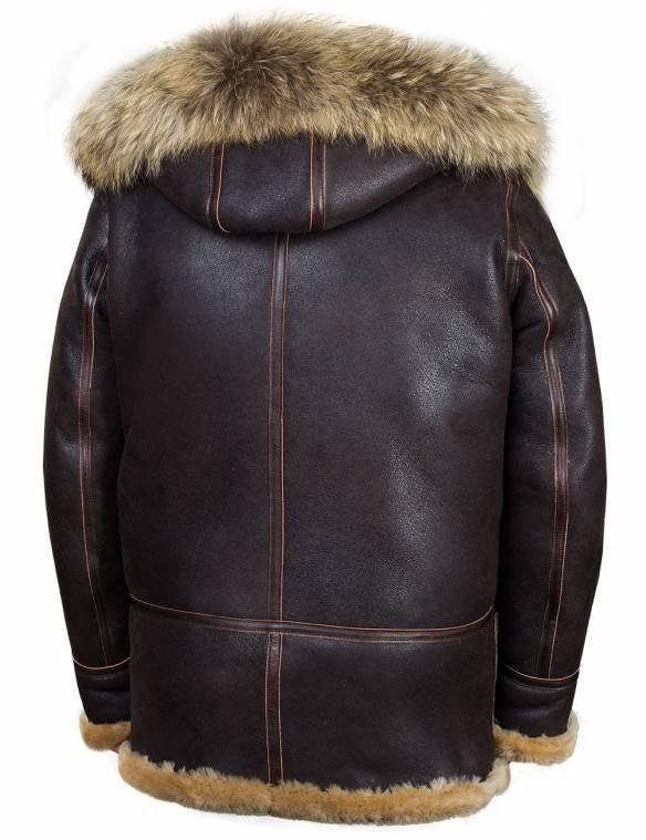 🎁New Year Sale🎁JACKET PILOT FROM SHEEPSKIN B-7 ARCTIC PARKA ART.208[FREE SHIPPING TODAY]
