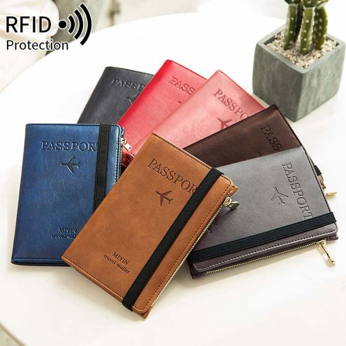 RFID Blocking Leather Card Wallet