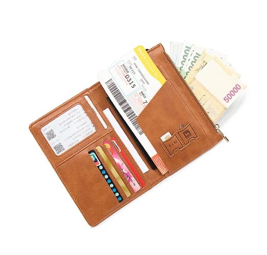 RFID Blocking Leather Card Wallet