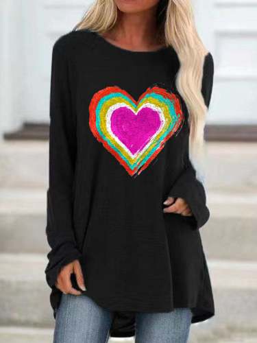 Fashion Print Long Sleeve Top