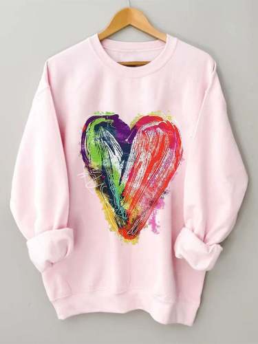 Fashion Print Long-Sleeved Sweatshirt