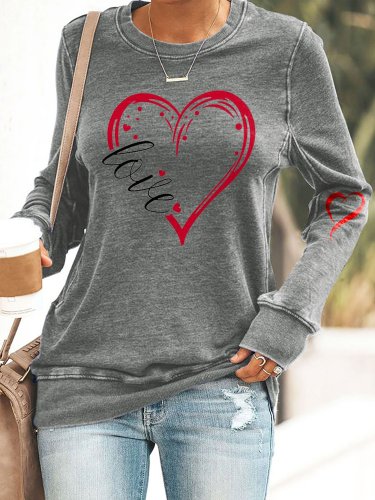 Fashion Print Long Sleeve Sweatshirt