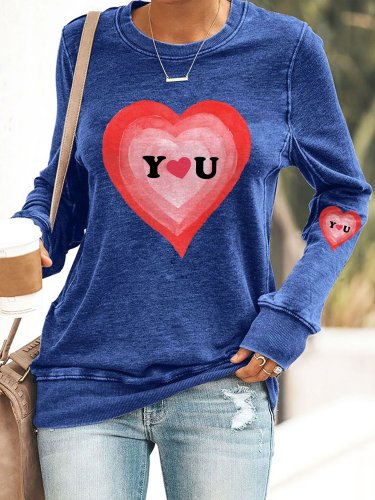 Fashion Print Long Sleeve Sweatshirt