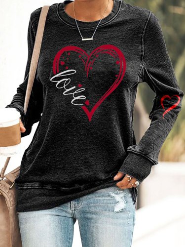 Fashion Print Long Sleeve Sweatshirt