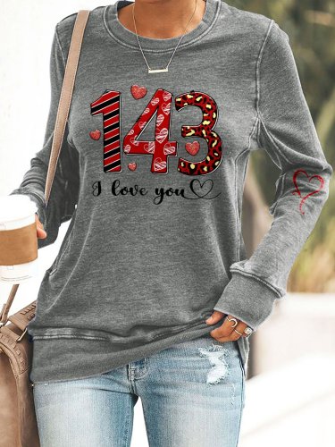 Fashion Print Long Sleeve Sweatshirt