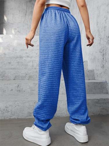 Women's Waffle Print Track Pants