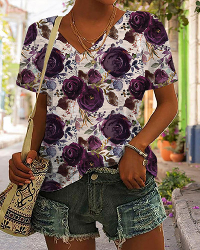 Women's Floral Print Tee