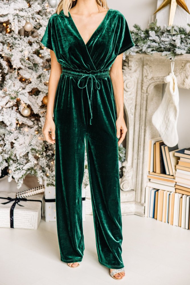 Sexy Casual Party Velvet Jumpsuit