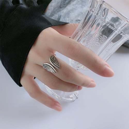🔥Early Christmas Special 49%OFF-Angel Wings Silver Ring