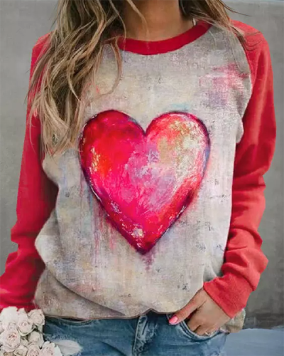 Valentine's Day Heart Sweatshirt