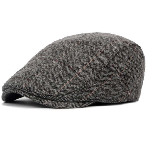 British Western Style Wool Beret Cap