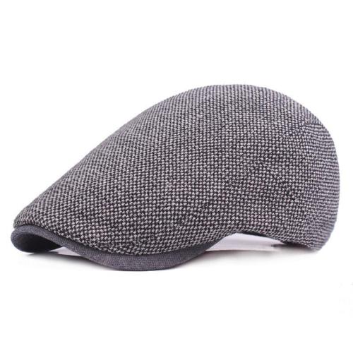 Breathable Bone Brim Solid Beret