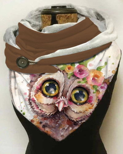 Owl Art Print Scarf