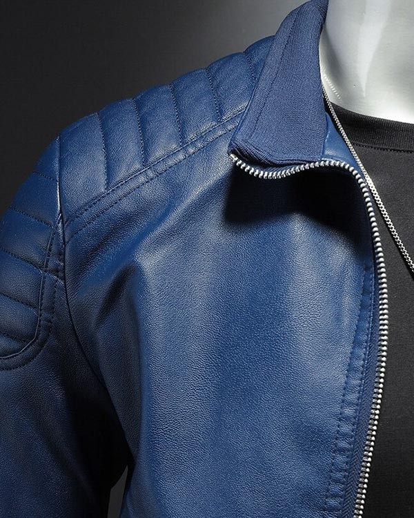 Men's Motorcycle Leather Coat
