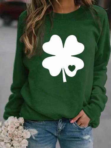 Fashion Print Long-Sleeve Sweatshirt