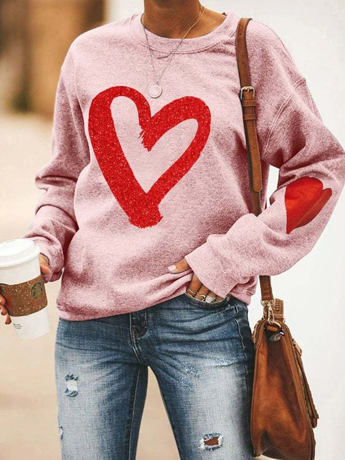 Women's Love Print Sweatshirt