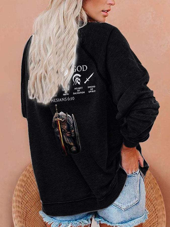 Casual Gradient Print Long Sleeve Sweatshirt