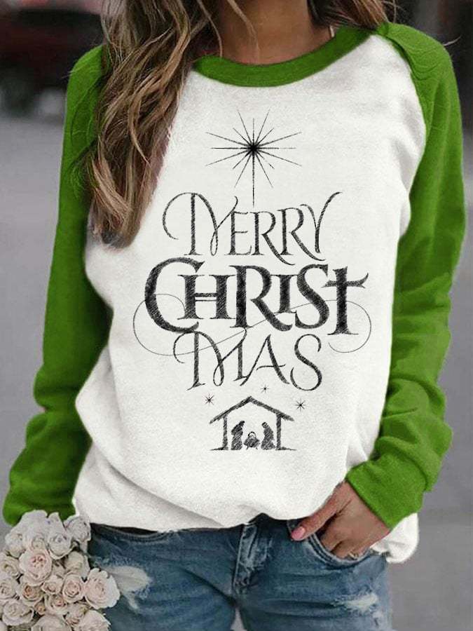 Happy Birthday Jesus Print Sweatshirt
