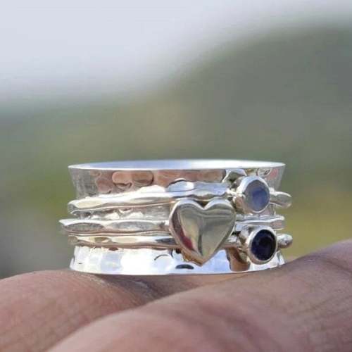 Last Day 75% OFFSpinner Heart Ring''Sisters of my soul & Friends of my heart''