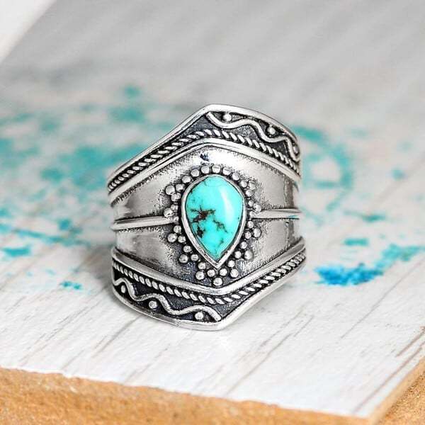 Last Day 75% OFFBoho Turquoise Ring