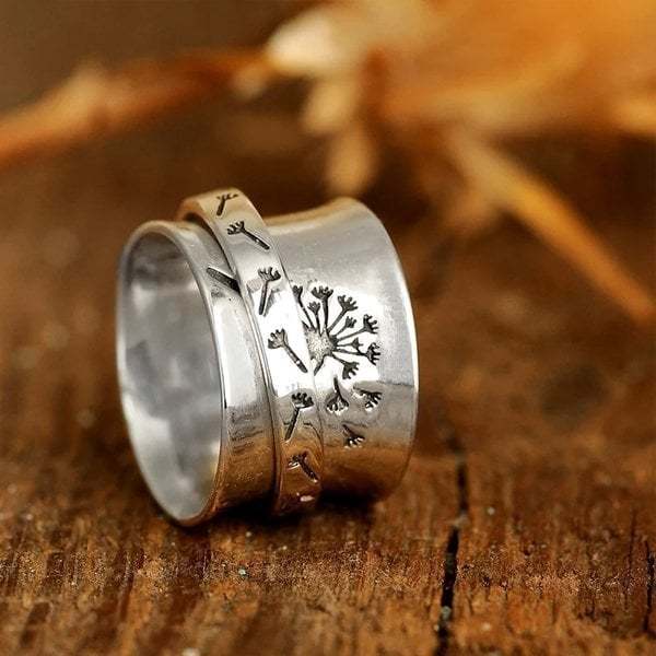 Last Day 75% OFFDandelion Flower Spinner Alloy Ring