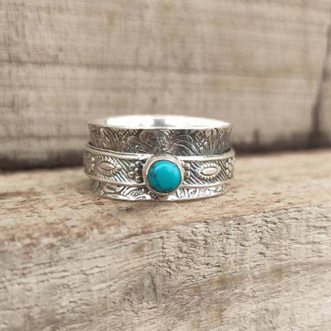 Last Day 75% OFFSuspended Turquoise Swivel Ring