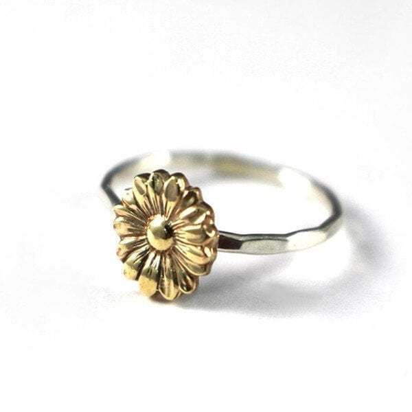 Last Day 75% OFFGold Sunflower Ring