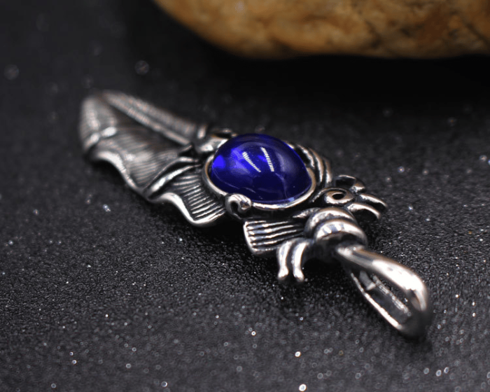 🔥Last Day 75% OFF🎁Sapphire Feather Pendant
