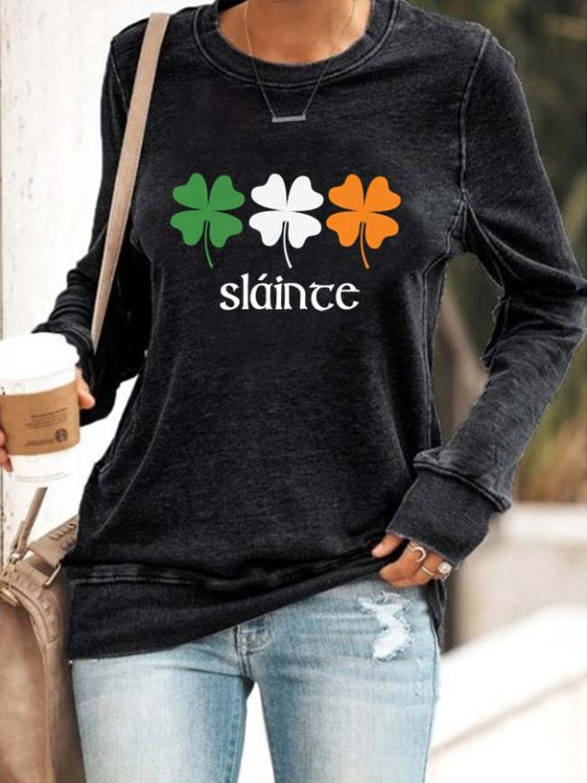 Women's Health Health St. Patrick's Day Print Sweatshirt