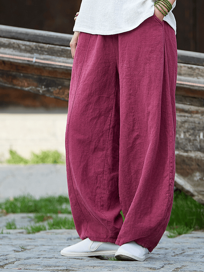 Women's Loose Casual Cotton Linen Harem pants