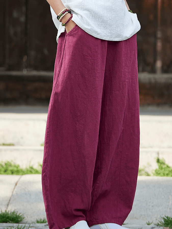 Women's Loose Casual Cotton Linen Harem pants