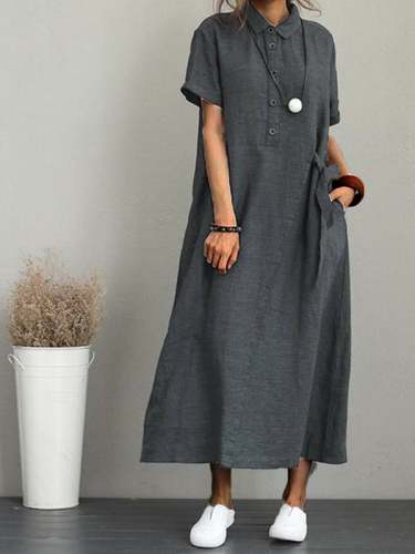 Linen Dress - www.tangdress.com