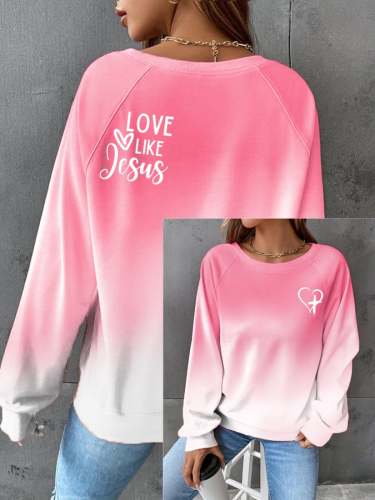 Women's Love Like Jesus Tie-dye Sweatshirt