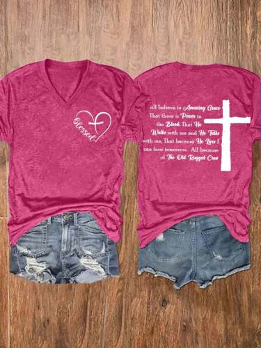 Women's I Still Believe Amazing Grace Print Casual T-Shirt