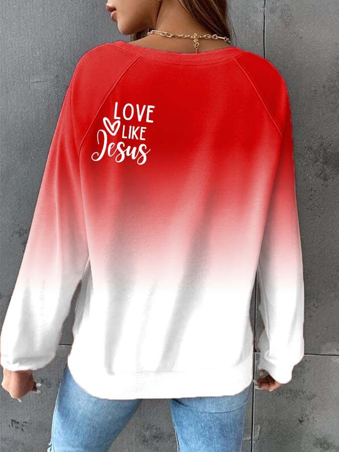 Women's Love Like Jesus Tie-dye Sweatshirt