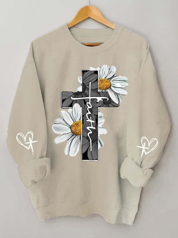 Women's Faith Print Sweatshirt