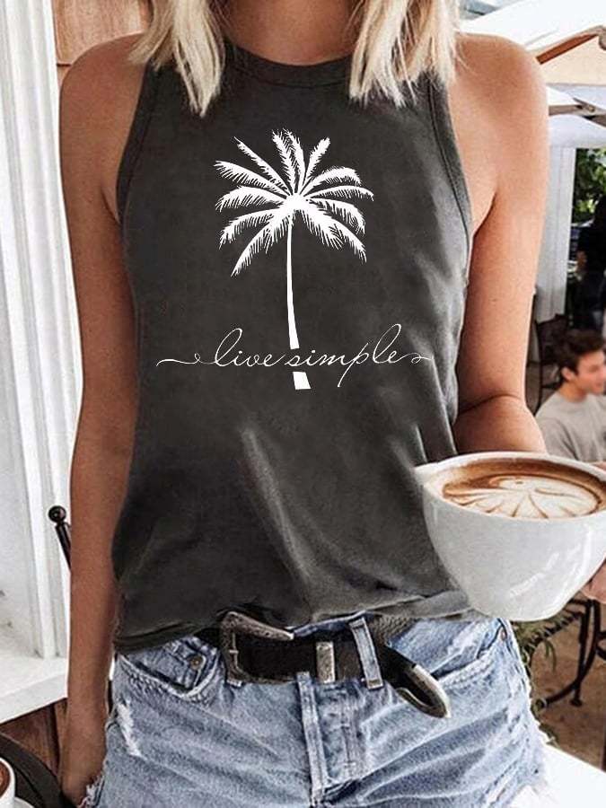 Live Simple Casual Tank Top