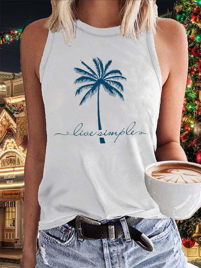 Live Simple Casual Tank Top
