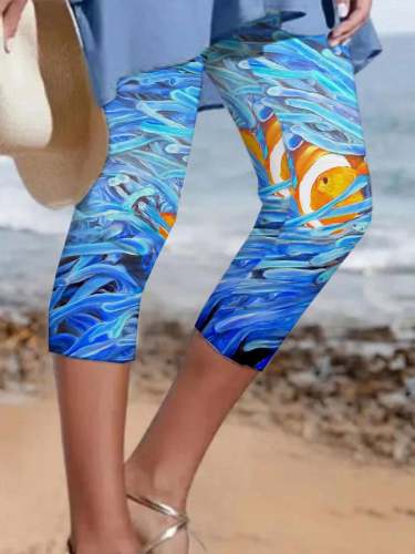 Sea World Print Leggings