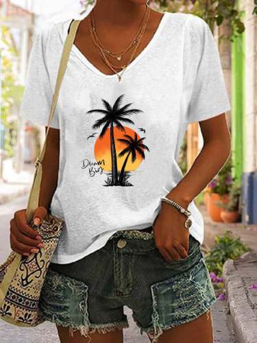 Holiday Casual Print T-Shirt