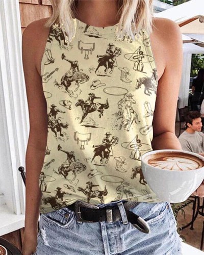 Country Western Cowgirl Tank Top