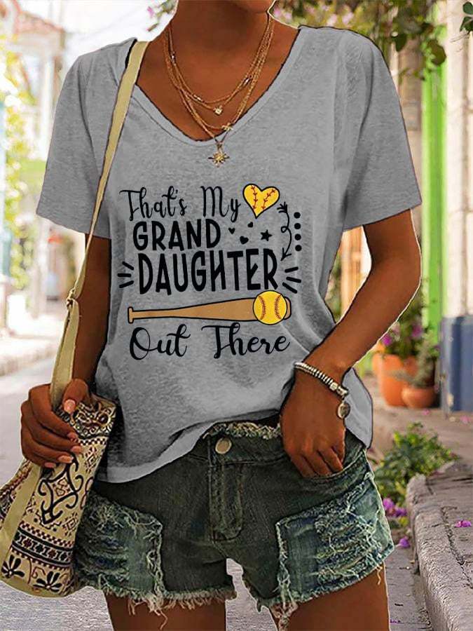 Women's That's my grand daughter out there Casual T-Shirt