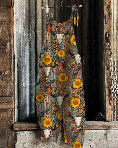 Women's Southwestern Style Print Jumpsuit