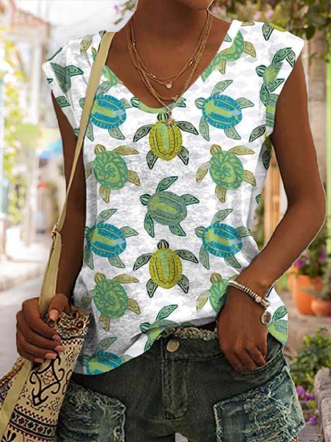 Turtle Print Tank